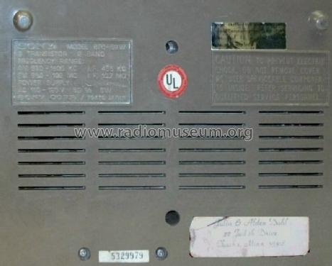 9 Transistor 2 Band Clock Radio 8FC-58W; Sony Corporation; (ID = 1411861) Radio
