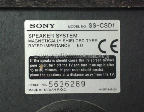 Compact Component System CMT-SD1; Sony Corporation; (ID = 1725927) Radio