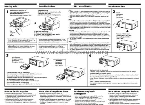Compact Disc Changer CDX-616; Sony Corporation; (ID = 2041293) Reg-Riprod