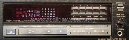 Compact Disc Player CDP-690; Sony Corporation; (ID = 1568317) R-Player
