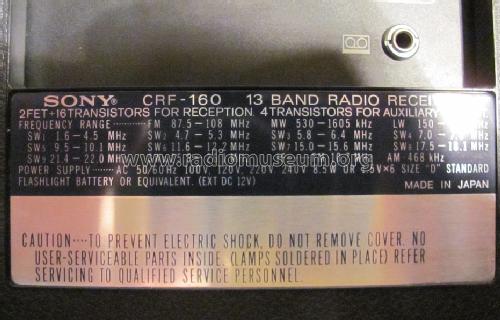 CRF-160; Sony Corporation; (ID = 1462846) Radio
