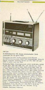 CRF-230; Sony Corporation; (ID = 250192) Radio