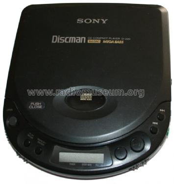 Discman CD Compact Player D-220; Sony Corporation; (ID = 1160130) Sonido-V
