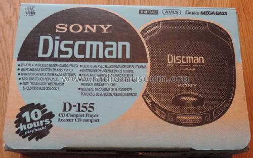 Discman D-155; Sony Corporation; (ID = 1620435) R-Player