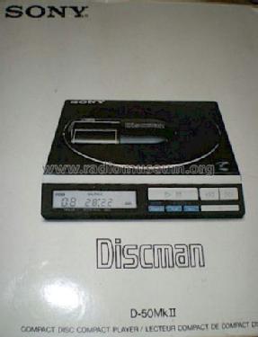 Discman D-50Mk II ; Sony Corporation; (ID = 1172730) Enrég.-R