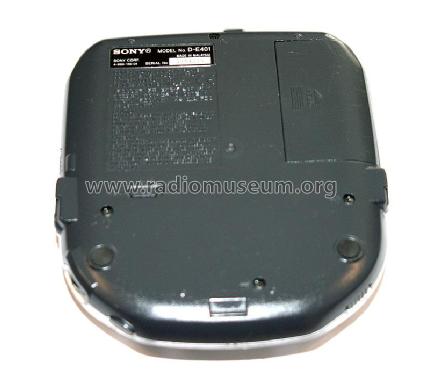 Discman D-E401; Sony Corporation; (ID = 2087241) Reg-Riprod