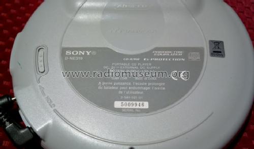 Discman Atrac3plus D-NE319; Sony Corporation; (ID = 1520535) R-Player