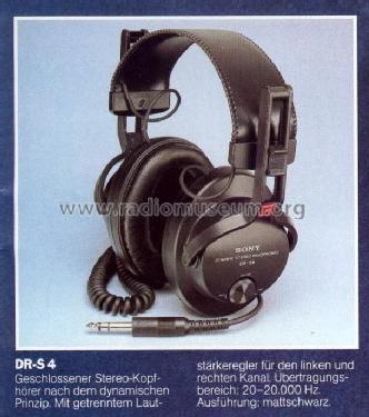 DR-S4; Sony Corporation; (ID = 495800) Speaker-P