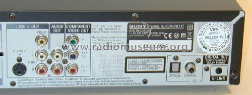 DVD-Recorder RDR-HX717; Sony Corporation; (ID = 1551452) Reg-Riprod
