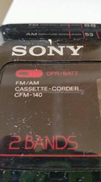 FM/AM Cassette-Corder CFM-140; Sony Corporation; (ID = 1838962) Radio