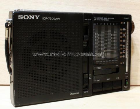 FM/AM Multiband Receiver ICF-7600AW; Sony Corporation; (ID = 2061381) Radio