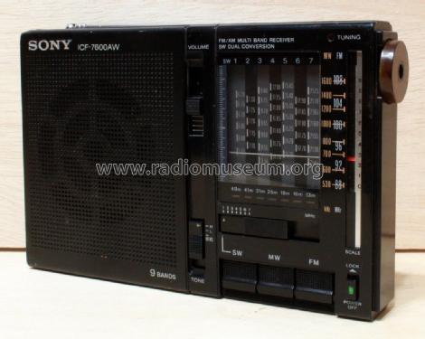 FM/AM Multiband Receiver ICF-7600AW; Sony Corporation; (ID = 2061383) Radio