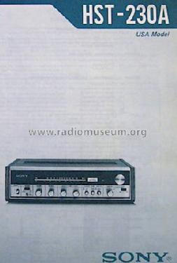 FM/AM Receiver HST-230; Sony Corporation; (ID = 824045) Radio