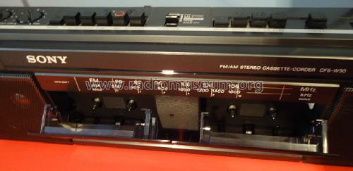 FM/AM Stereo Cassette-Corder CFS-W30; Sony Corporation; (ID = 1440476) Radio