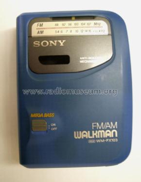 FM/AM Walkman WM-FX103 CCIR; Sony Corporation; (ID = 998763) Radio