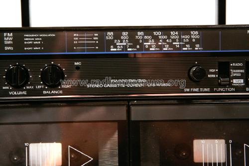 Stereo Cassette Corder CFS-W365S; Sony Corporation; (ID = 1586424) Radio