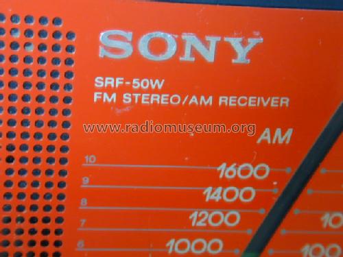 FM Stereo / AM Receiver SRF 50 W; Sony Corporation; (ID = 621948) Radio