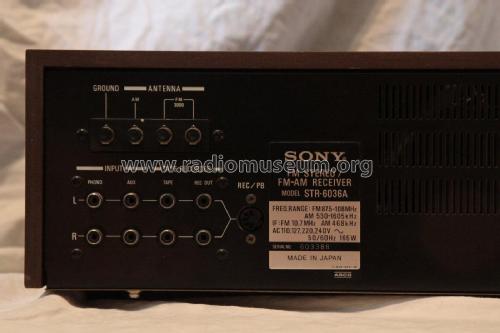 FM Stereo / FM-AM Receiver STR-6036A; Sony Corporation; (ID = 2017159) Radio