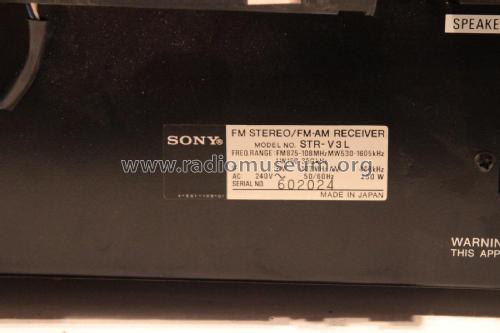 FM Stereo/FM-AM Receiver STR-V3L; Sony Corporation; (ID = 1951409) Radio