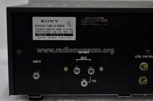 FM Stereo Tuner ST-5000F ST-5000FW; Sony Corporation; (ID = 1439806) Radio