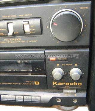 Karaoke Radio Cassette Corder CFS-KW200S; Sony Corporation; (ID = 1586515) Radio