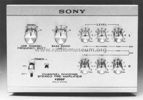 Channel Dividing Stereo Pre-Amplifier TA-4300F; Sony Corporation; (ID = 1963672) Ampl/Mixer