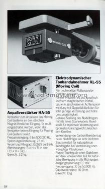 Head Amplifier HA-55; Sony Corporation; (ID = 1803988) Ampl/Mixer
