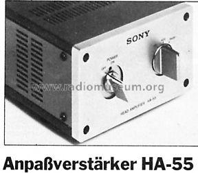 Head Amplifier HA-55; Sony Corporation; (ID = 388176) Ampl/Mixer