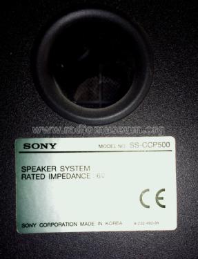 HiFi Box SS-CCP500; Sony Corporation; (ID = 1475007) Speaker-P