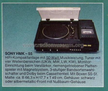 HMK-55; Sony Corporation; (ID = 1765266) Radio