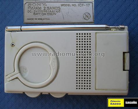 ICF-17; Sony Corporation; (ID = 683372) Radio