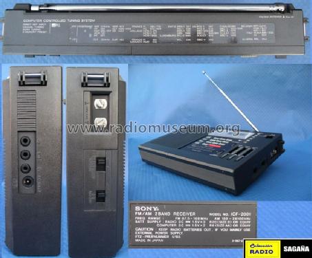 FM/AM PLL Synthesized Receiver ICF-2001; Sony Corporation; (ID = 205570) Radio