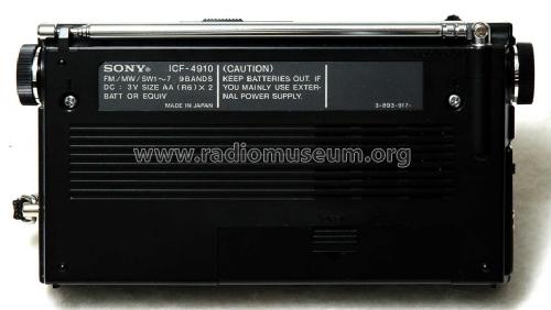 ICF-4910; Sony Corporation; (ID = 927377) Radio