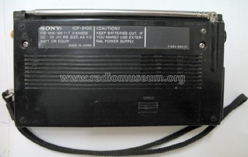 ICF-5100; Sony Corporation; (ID = 1079257) Radio