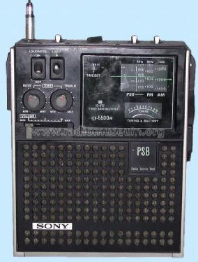 ICF-5500W Radio Sony Corporation; Tokyo, build 1975/1976 