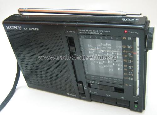 FM/AM Multiband Receiver ICF-7600AW; Sony Corporation; (ID = 1600453) Radio