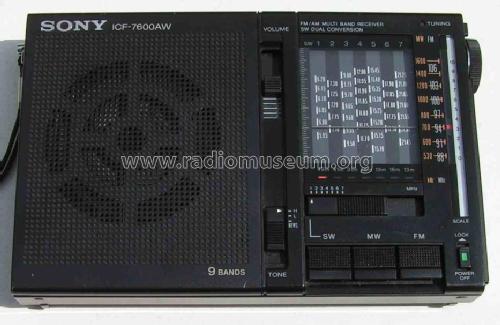 FM/AM Multiband Receiver ICF-7600AW; Sony Corporation; (ID = 353048) Radio