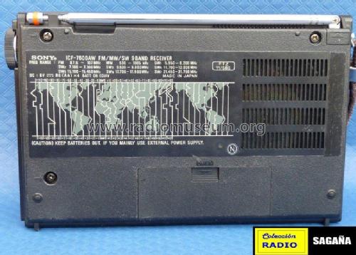 FM/AM Multiband Receiver ICF-7600AW; Sony Corporation; (ID = 700456) Radio