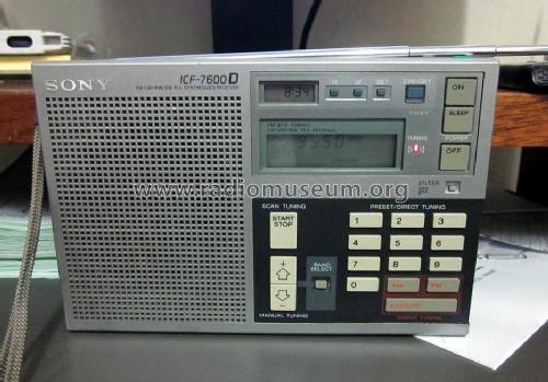 FM/LW/MW/SW PLL Synthesized Receiver ICF-7600D; Sony Corporation; (ID = 1053209) Radio