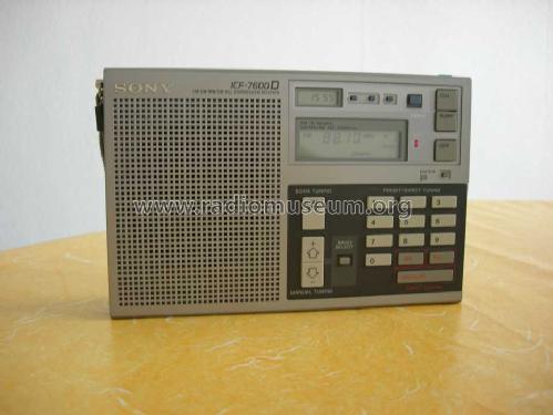 FM/LW/MW/SW PLL Synthesized Receiver ICF-7600D; Sony Corporation; (ID = 241592) Radio