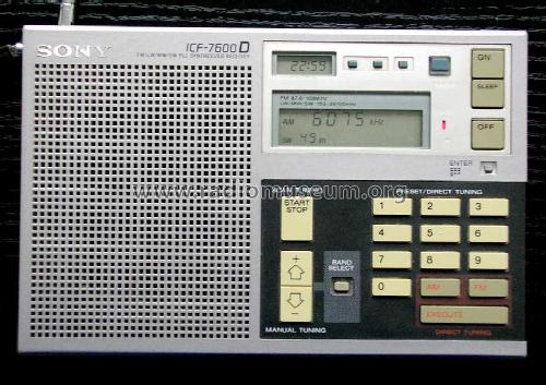 FM/LW/MW/SW PLL Synthesized Receiver ICF-7600D; Sony Corporation; (ID = 86563) Radio