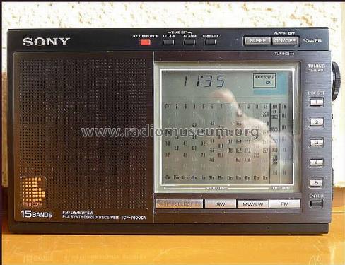 FM/LW/MW/SW PLL Synthesized Receiver ICF-7600DA; Sony Corporation; (ID = 1498283) Radio