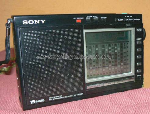 FM/LW/MW/SW PLL Synthesized Receiver ICF-7600DA; Sony Corporation; (ID = 1699626) Radio