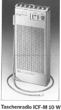 FM/AM 2 Band Receiver ICF-M10W; Sony Corporation; (ID = 388175) Radio