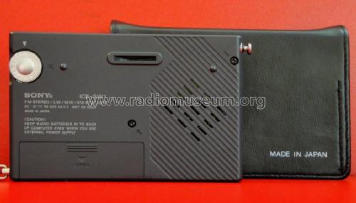 FM Stereo / LW / MW / SW Receiver ICF-SW1 - Type 1; Sony Corporation; (ID = 684427) Radio