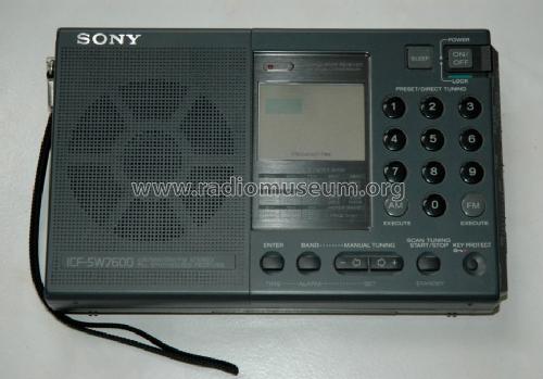 LW / MW / SW / PLL FM Stereo Synthesized Receiver ICF-SW7600; Sony Corporation; (ID = 1373285) Radio