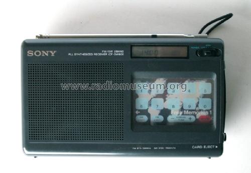 FM/SW 2 Band PLL Synthesized Receiver ICF-SW800; Sony Corporation; (ID = 379266) Radio