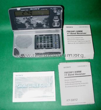 FM/SW1-9/MW 11 Band Receiver ICF-SW12 Radio Sony Corporation
