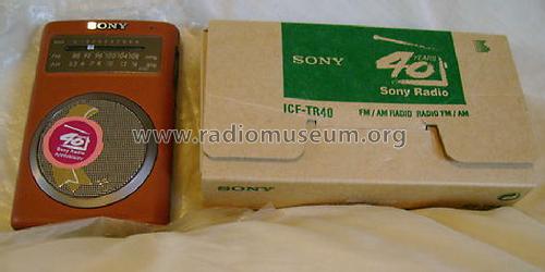 ICF-TR40; Sony Corporation; (ID = 1217374) Radio