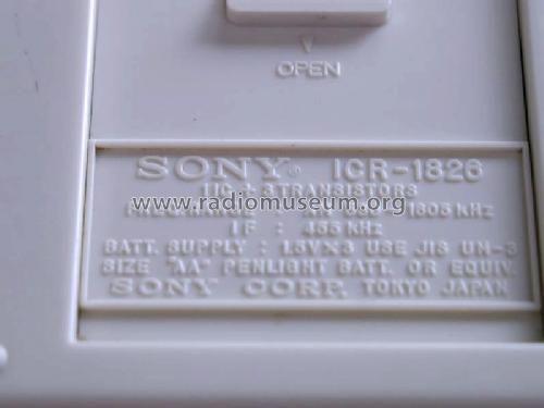 ICR-1826; Sony Corporation; (ID = 1461270) Radio